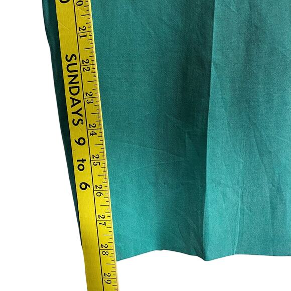 Talbots Vintage Size Size 10 Teal Pure Silk Woman’s 2 Piece Pant and Blazer Suit - Picture 14 of 16